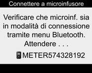 accendere lo strumento di misurazione in modalità di associazione tenendo premuto * e premendo contemporaneamente