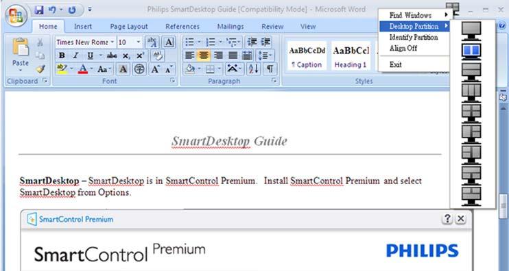 Spostare il cursore nella barra del titolo della finestra attiva per accedere al menu a discesa. 2.