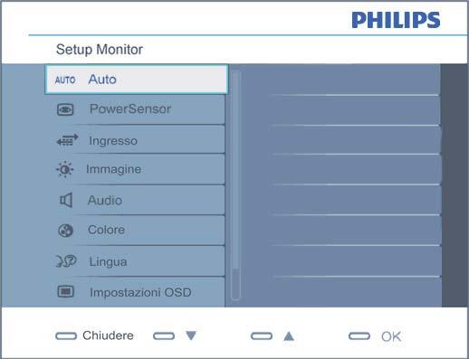 Descrizione dei comandi OSD Che cos è l OSD (On-Screen Display)? L On-Screen Display (OSD) è una funzione presente su tutti i monitor LCD Philips.