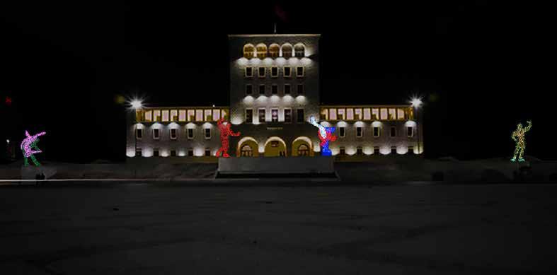 Sheshi Nënë Tereza, Tirana Piazza Madre Teresa, Tirana Muzeu Kombëtar i Shqipërisë, Tirana Museo Nazionale d Albania, Tirana Ky shesh u projektua nga arkitekti italian Gherardo Bosio në vitet 1939-41.