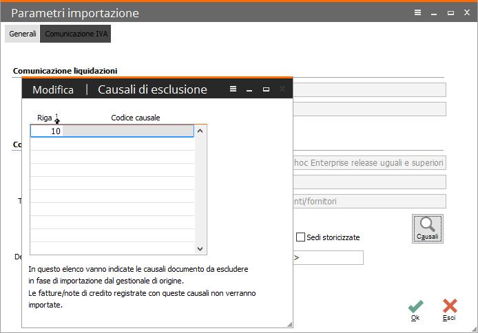 I N T E G R A Z I O N E C A D I - A H E - F A T T U R A Z I O N E E L E T T R O N I C A P A Parametri importazione Nei parametri di importazione, nella sezione relativa alla comunicazione fatture, è