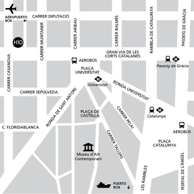 stazione ferroviaria Passeig de Gracia (Renfe) A 1,5 km dalla Cattedrale di Barcellona A 1,5 km dalla Fira de Barcelona - Montjuïc A 1,7 km da La Pedrera (Casa Milà) di Gaudí A 2,2 km dalla stazione