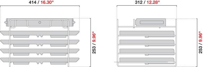 DIMENSIONS, WEIGHT AND PACKAGING MODEL LENGTH DEPTH HEIGHT WEIGHT PACKAGING DIMENSIONS CRATED WEIGHT GELATO COOLBOX PANS mm in