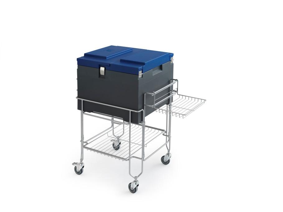 GELATO COOLBOX PANS CARATTERISTICHE TECNICHE GELATO COOLBOX PANS è un contenitore isotermico progettato per il trasporto di vaschette gelato, 360x165 e/o 180x165, realizzato in polietilene stampato