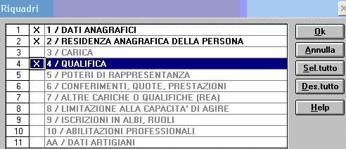 A. il soggetto non ha altre cariche all interno della società: Selezionare la riga: NUOVA PERSONA, cliccando poi su OK.