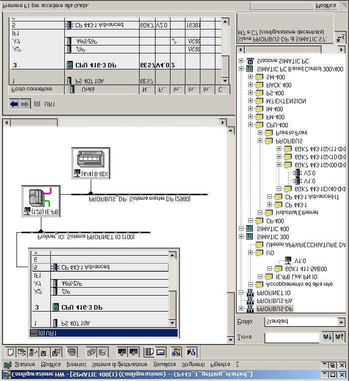 Passo Attività 4 In Configurazione HW, selezionare 8DE nella tabella in basso, facendo doppio clic sulla colonna Identif. DP.