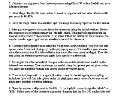 Exercise 2 1. Use the file named Thunnus COI and choose the outgroup. >gi 269848004 gb GQ414572.