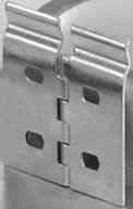 ARTICULATED VERTICAL JOINT - GSV In Sendzimir galvanized steel (). In hot galvanized steel after machining (). In stainless steel - AISI 304 (I). For every junction two joints are needed.