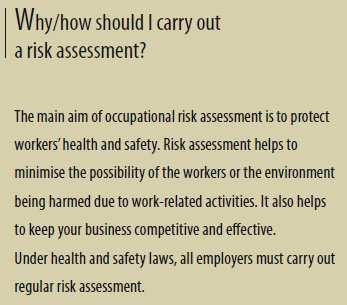 Perché/come dovrei effettuare una valutazione dei rischi? L obiettivo principale della valutazione dei rischi in ambito lavorativo è di proteggere la salute e la sicurezza dei lavoratori.