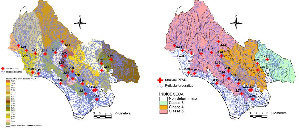 12 4.5 - Relazione sullo stato dell Ambiente nella Pianura Pontina 13 Campagne di misurazioni idrometriche e piezometriche su tutto il territorio provinciale (2003-06) Le misure in alveo (circa 170