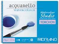 acquarello Fabriano Watercolour Studio Torchon si presenta con una grana rotonda che permette di ottenere risultati pittorici di particolare effetto.