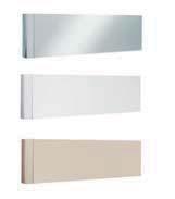 ACCESSORI ACCESSORIES zoccolo alluminio H 15 finiture: brill (opz.412)-bianco semilucido (opz.a001)-beige semilucido (opz.a444) aluminium plinth H 15 finishes: brill (opt.