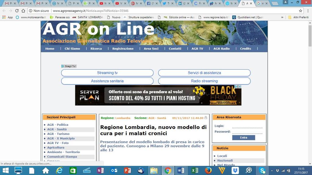 Agrpressagency.it http://www.agrpressagency.it/notizia.aspx?idnotizia=35946 Regione: Lombardia Sezione: AGR - Sanità 09/11/2017 12.44.