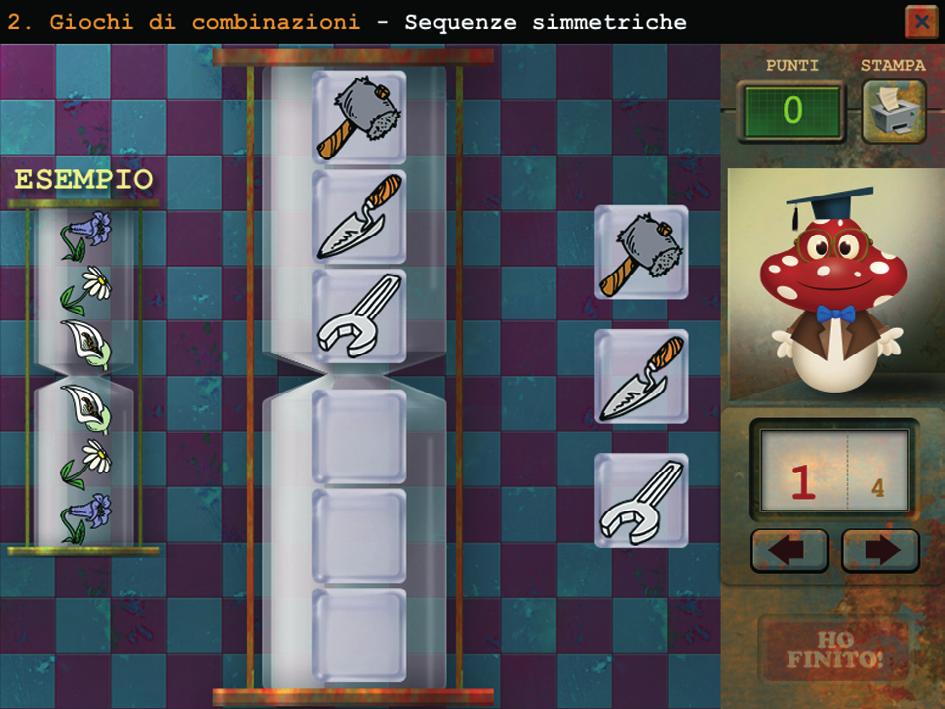 2. Giochi di combinazioni La seconda sezione si occupa delle combinazioni: combinazioni semplici da