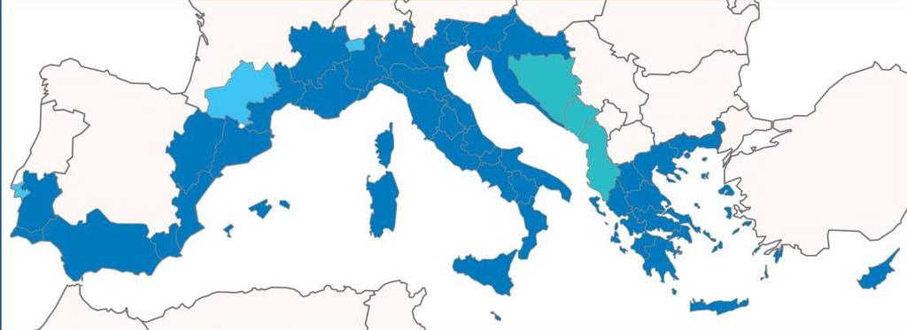 MED 2014-2020 233 M (FESR + IPA) Dimensione territoriale: sviluppo di strategie per le aree costiere, urbane,