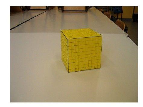 Altrettanto fondamentale è l esperienza della costruzione del metro cubo con del cartone e mediante accostamento di mille decimetri cubi.