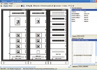 II programma permette quindi di realizzare il quadro disegnandone la vista frontale, mediante appositi comandi che guidano l utente nella corretta associazione tra apparecchi presenti nello schema e