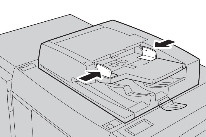 5 Copia Copia semplice usando l'alimentatore automatico 1. Regolare le guide mobili degli originali alla posizione più ampia. 2.