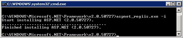 1. Nel prompt dei comandi, digitare: <WindowsDirectory>\Microsoft.NET\Framework\<v2.0.xxxxx>\ NOTA Sostituire <v2.0.xxxxx> con il nome della cartella del numero di versione di.net Framework.
