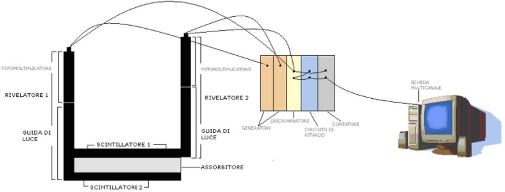 5.3 Lavoro svolto in laboratorio 83 Figura 5.2: Schema di connessione delle apparecchiature. 2.