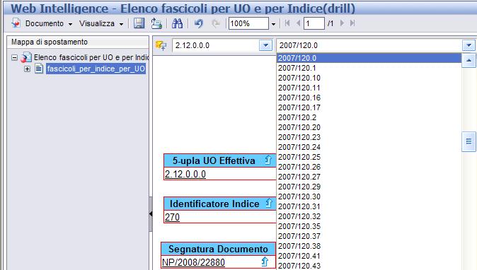 Personalizzazione del portale Il portale contiene alcune opzioni di visualizzazione e navigazione report che