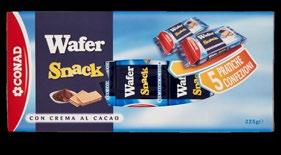 Conad 175 g Wafer Snack crema di cacao Conad 5