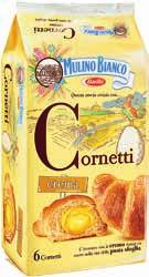 assortiti 118/175 g - 8,39 e/kg 6 Cornetti MULINO BIANCO Cioccolato, Crema o Albicocca 300 g