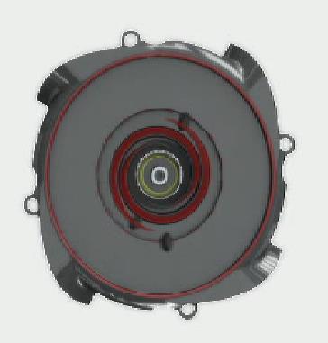 SISTEMA SALVA TENUTA Anche nel diffusore superiore è presente un sistema a spirale progettato per allontanare i detriti abrasivi dal sistema di tenuta meccanica.