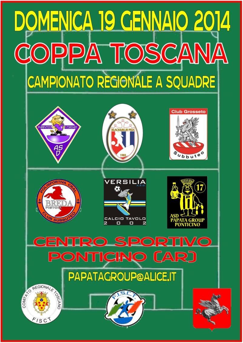 Coppa Toscana Ponticino (AR) 9 Gennaio GROUP Farnesi Lazzarini Tamburri Marinari Papata Group B * Grosseto B * Mattesini Farnesi Signori Meoni Lazzarini Bartolucci Caiazzo Marinari Giudice L.