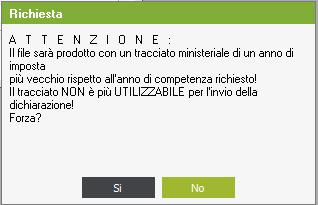 Nell intestazione di ogni scheda è indicato il riferimento all anno di approvazione del tracciato ministeriale che il programma utilizza per la produzione del file telematico, di conseguenza, l anno