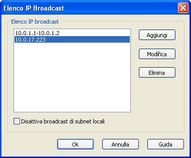 Configurazione di sistema Help Desk avanzato. internamente mediante TCP/IP (impostazione predefinita: UDP su porta 6502). 4.