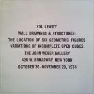 SOL LEWITT Spoleto Festival USA 1989 Charleston, 1989