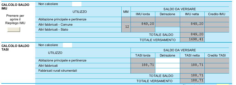 Ricordiamo che la responsabilità dell utilizzo delle aliquote precaricate nel software è esclusivamente a carico dell