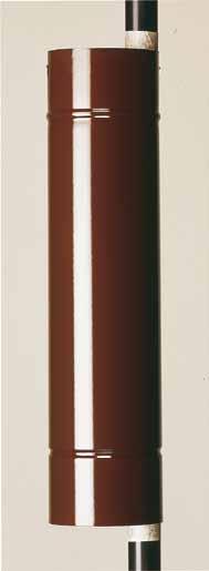 TUBI CLASSIC PORCELLANATI IN BIANCO, MARRONE E NERO OPACO Classic white, brown and matt black vitreous enamelled pipes Tubes émaillés Classic en