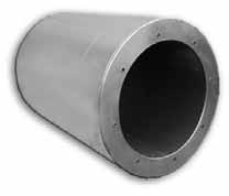 SIL SILP Silenziatori circolari Circular silencers SIL-DU SILP-DU SILENZIATORI CIRCOLARI SIL-DU/SILP-DU I silenziatori cilindrici SIL-DU sono disponibili in due versioni, senza ogiva (SIL) e con