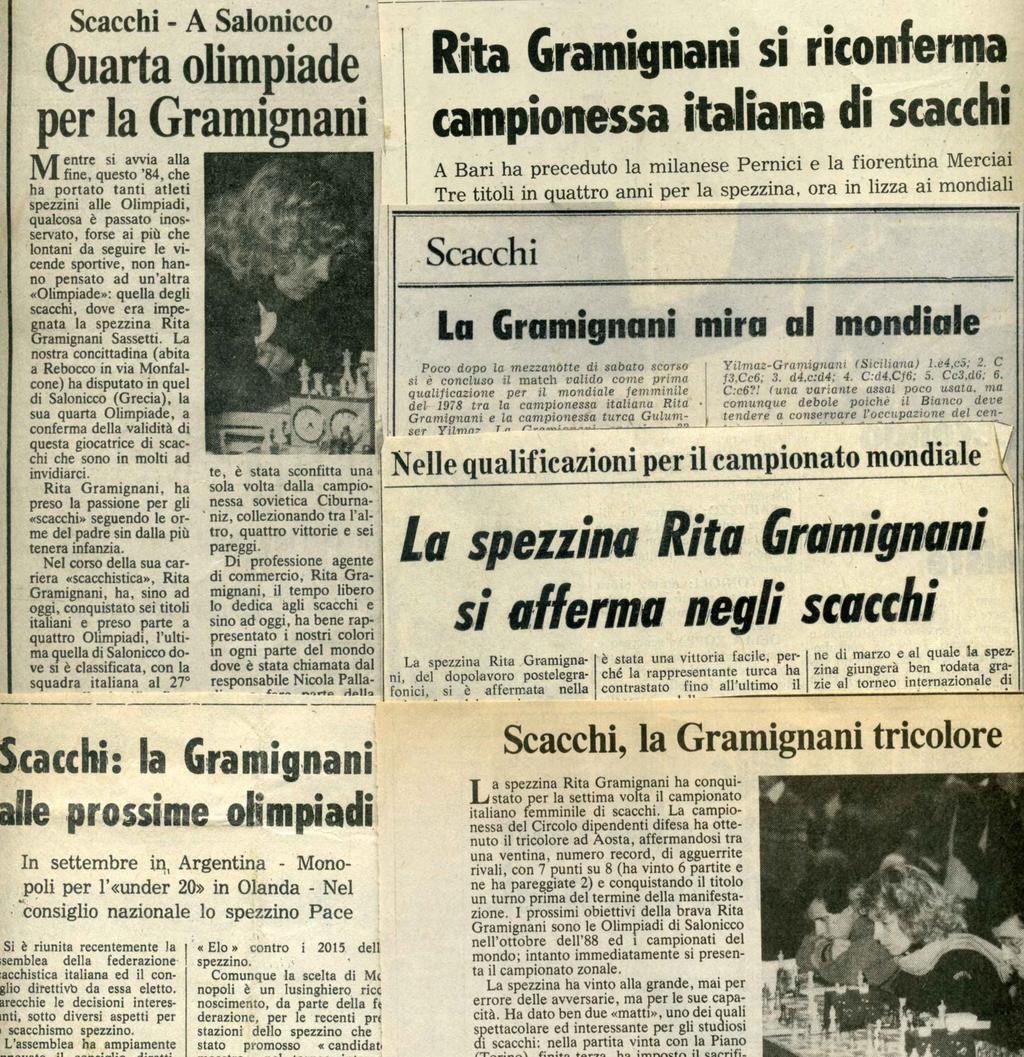 I nostri soci Rita Gramignani Campionessa italiana 1973, 1975, 1976, 1990, 1983, 1987, 1989, 1991, 1992