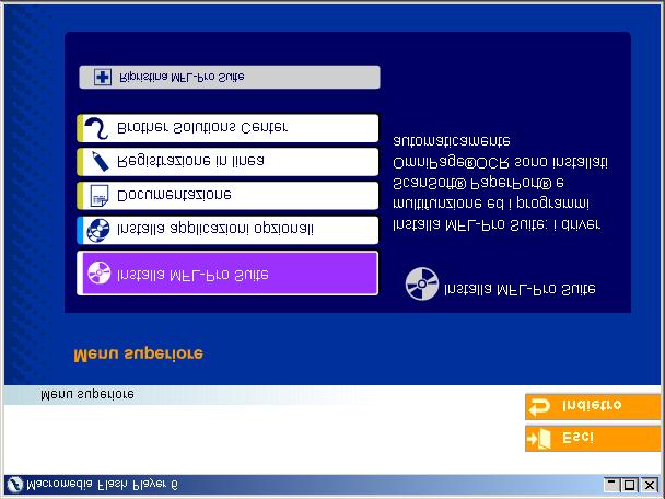 Punto 2 Per utenti Windows NT Workstation Versione 4.0 Verificare di aver completato le istruzioni del punto 1 Predisposizione dell apparecchio riportate alle pagine 4-6.