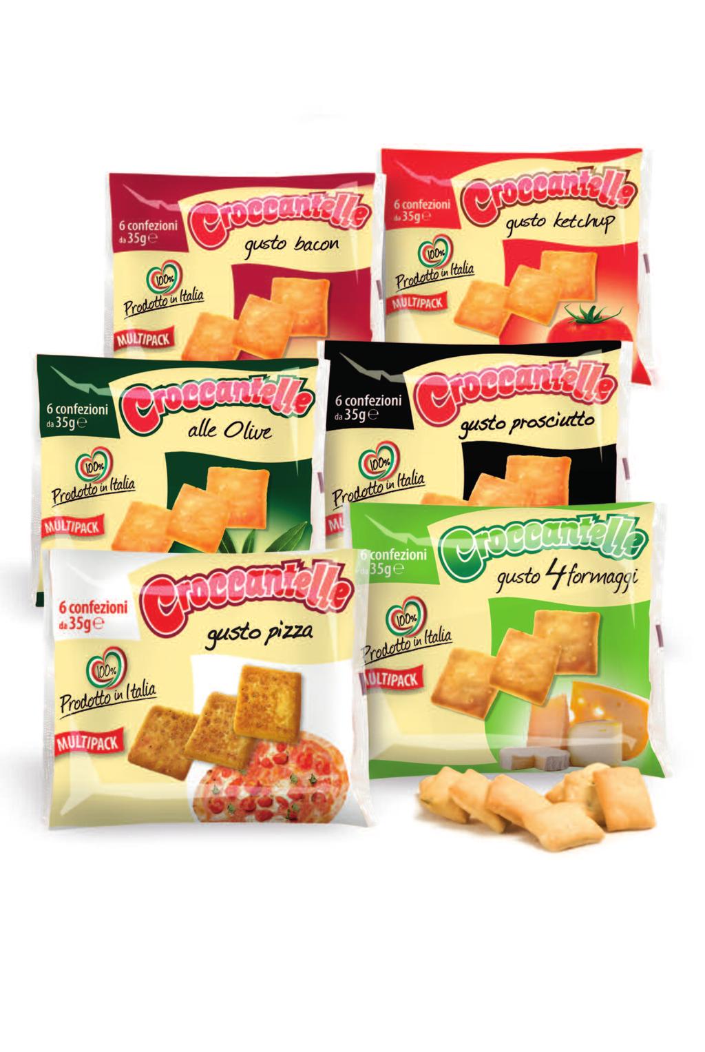 Dal successo delle monodosi al conveniente MULTIPACK da 6 confezioni, per soddisfare una richiesta sempre più ampia. Le CROCCANTELLE, le uniche, le originali.