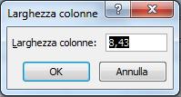 trascinandone il lato se ne modificano le dimensioni vale sia per le righe che per le colonne Excel dispone di un comando che