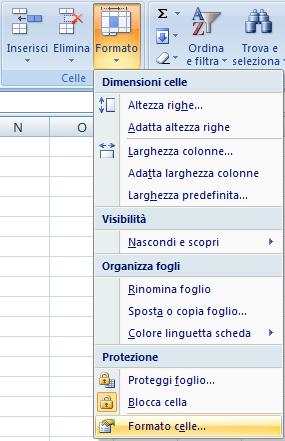 Strumenti di Formattazione Due strumenti da utilizzare dopo aver selezionato le celle da formattare 1 barra di formattazione: contiene i comandi più usati limitato, ma veloce Home Numeri 2