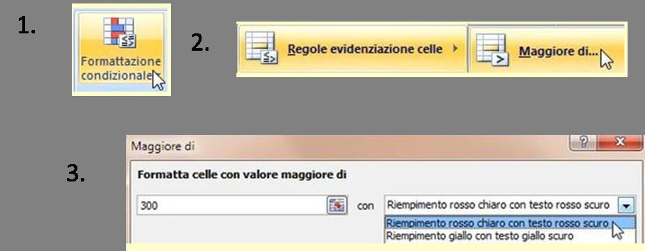 Formattazione condizionale Con lo strumento formattazione condizionale in Excel, puoi decidere di assegnare