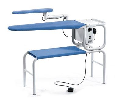 Sisifo TAVOLO DA STIRO FISSO, ASPIRANTE E RISCALDATO, SENZA CALDAIA HEATED AND VACUUM FIXED IRONING BOARD WITHOUT BOILER Braccio stiro aspirante ante