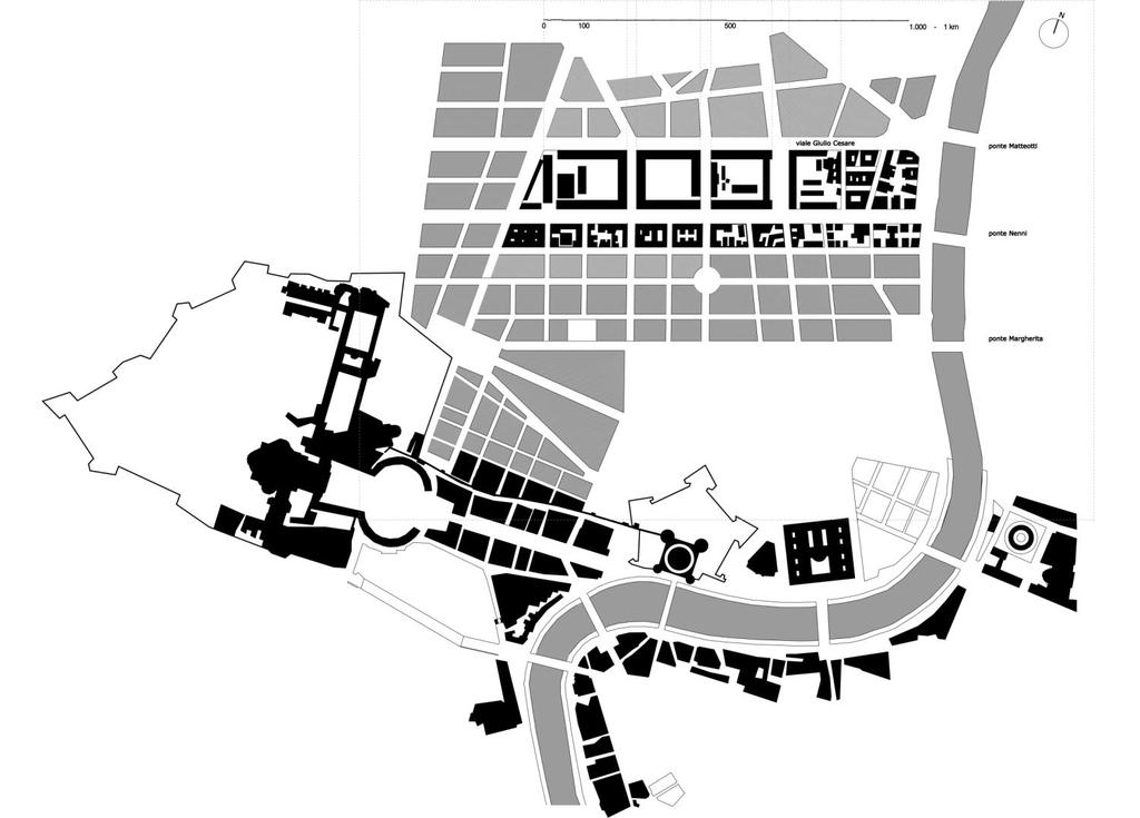 Ordini dimensionali e tessuto urbano morfologicamente omogeneo nel quartiere Prati di Castello, Roma