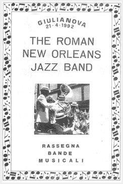 The Roman New Orleans Jazz Band Straordinario entusiasmo per la "Roman New Orlians Jazz Band", la "prima volta" di questo trascinante tipo di musica per la festa.