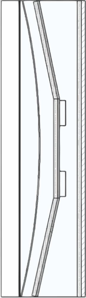 Integrazione di altoparlanti della serie LS in una parete di deflettori Gli altoparlanti Line Source della serie LS possono essere sospesi o posizionati su una piattaforma rialzata, in base ai