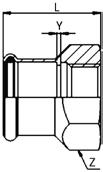 Inoxpres stea 7 190 ST x Rp x inch Y g 190102015ST 15 x 1/2 38 27 2 64 4 18,50 190102018ST 18 x 1/2 38 27 2 89 4 19,51 190304022ST 22 x 3/4 40 32 2 82 4 24,30 190304028ST 28 x 3/4 42 38 2 130 4 27,75