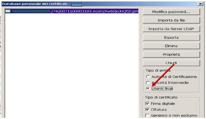 Chiudere la finestra Database personale e ritornare alla schermata principale di File Protector. 3.