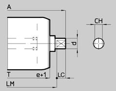 fresata Shaft with milled attachments C.