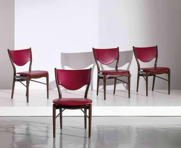 166 AN ARMCHAIR BY F. YUHL Stima 1.800-2.000 374. FINN JUHL 2 Coppia di poltrone mod. 138, France & Son anni 50.