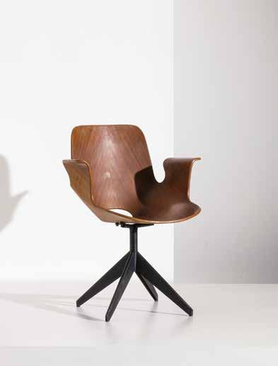 Metallo verniciato, compensato curvato marchio della manifattura cm 81x62x53 AN ARMCHAIR